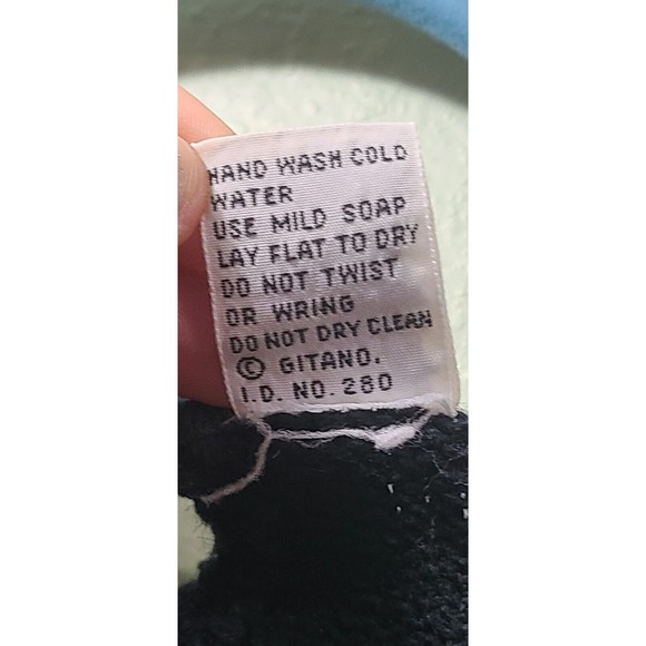 Vintage 80s Gitano Black Aninal Print Applique Sweater Vest Size Women's L - Picture 4 of 12